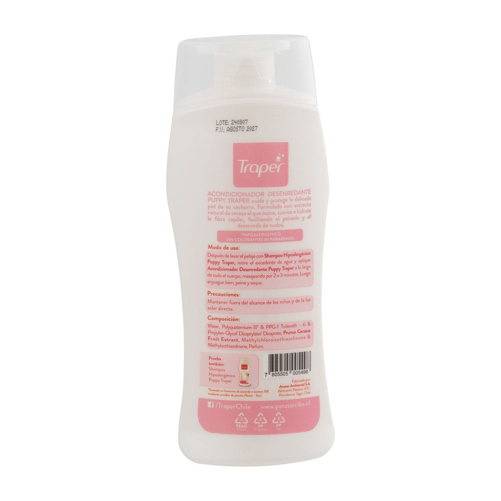 Acondicionador Balsámico para Cachorros Traper 260 ml (etiqueta)
