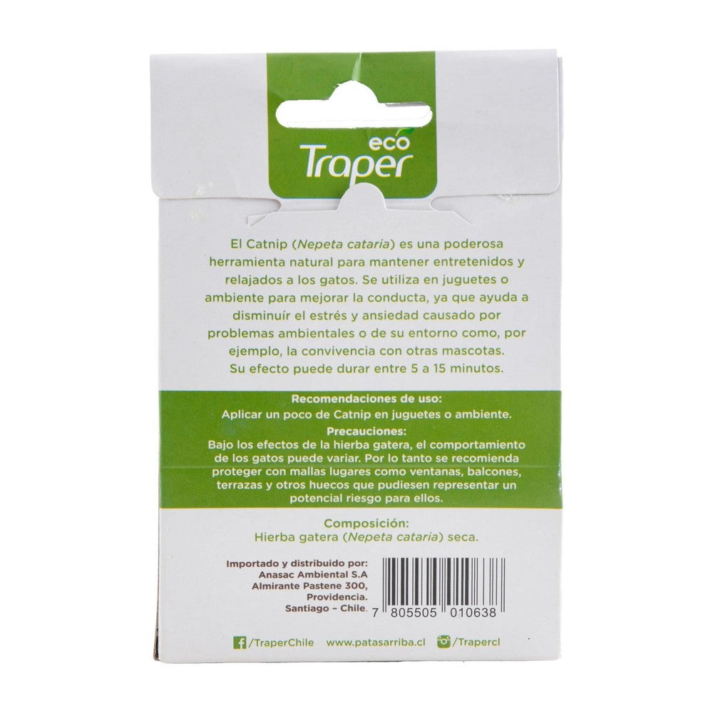 Catnip para Gatos Eco Traper 15 g (etiqueta)