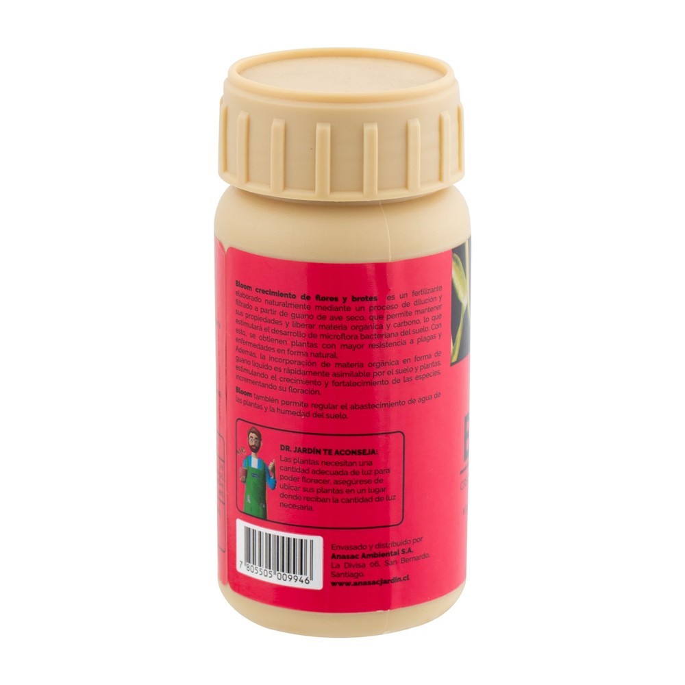Fertilizante Bloom Indoor Anasac (etiqueta)