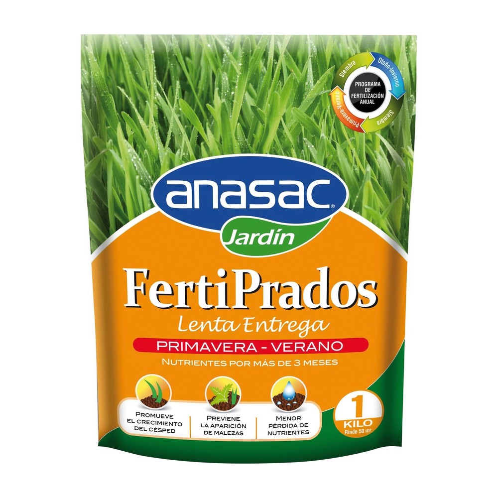 Fertilizante Ferti Prados Primavera-Verano Lenta Entrega Anasac 1 kg