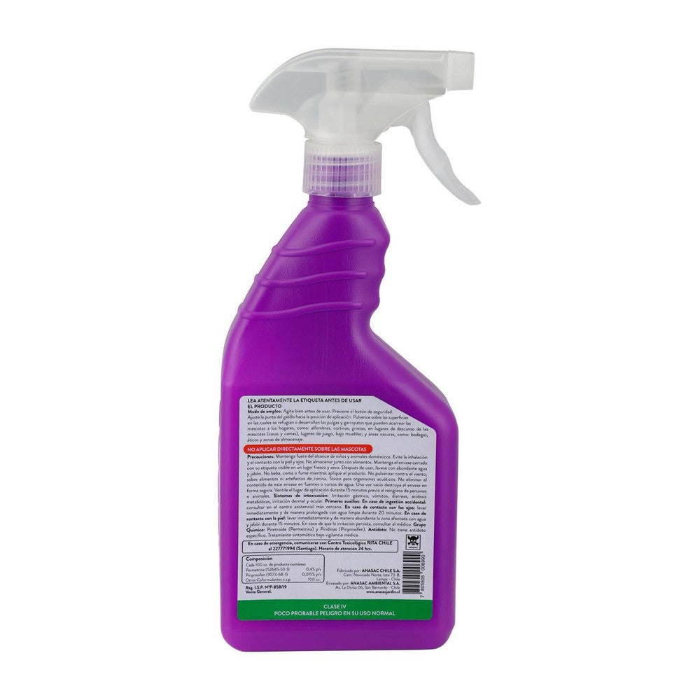 Insecticida Pulgas y Garrapatas Listo para Usar Traper 500 cc (etiqueta)