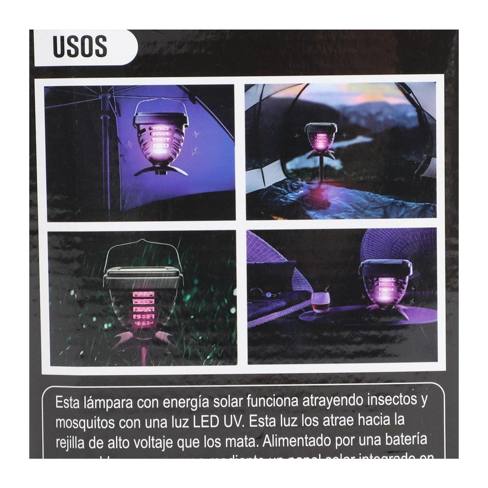 Insecticida Zancudos Lámpara Solar Zecto (etiqueta)