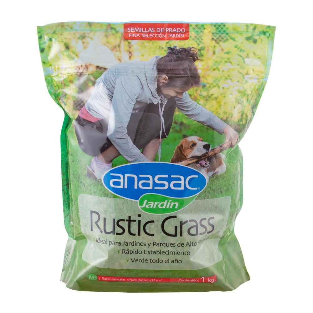 Semillas de Pasto Mezcla Rustic Grass Retail Anasac 1 kg