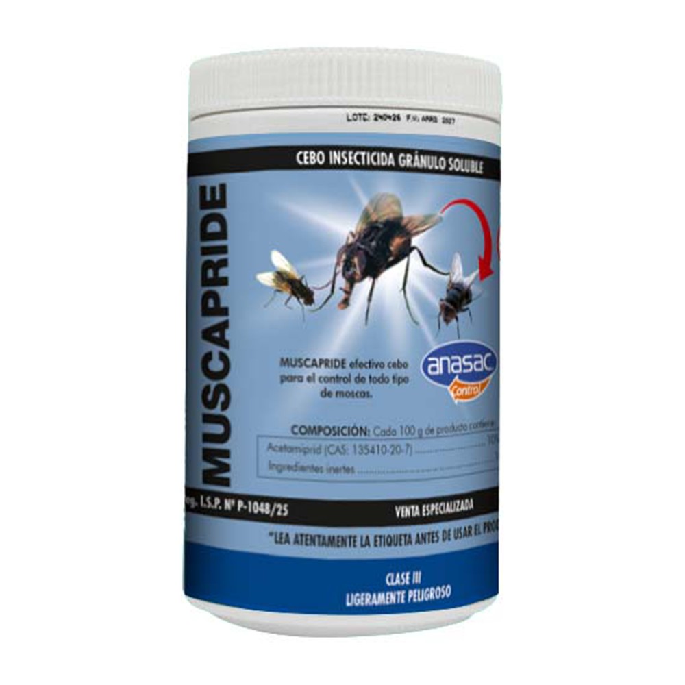 Insecticida para Moscas Muscapride WG 10% Anasac 250 g