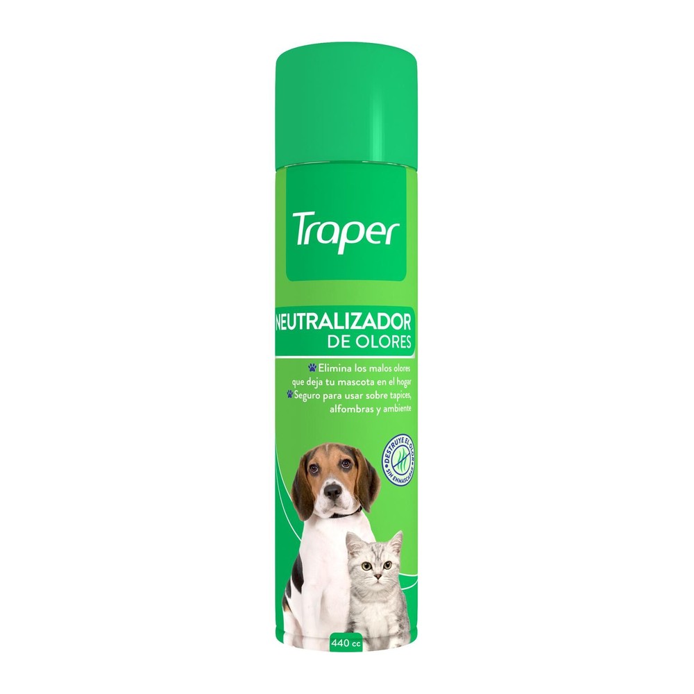Neutralizador de Olores de Mascotas en Aerosol Traper 440 cc