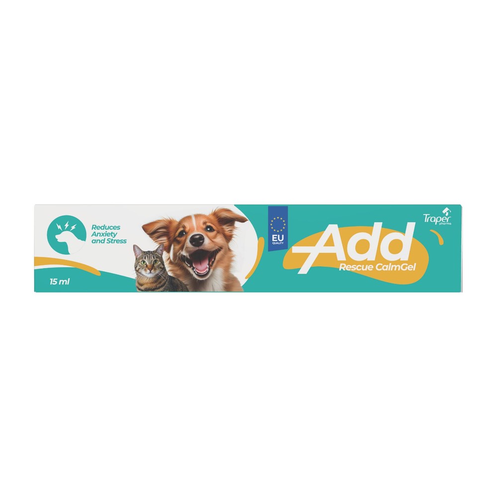 Suplemento Calmante para Mascotas Add Calm Gel Traper Pharma 15 ml
