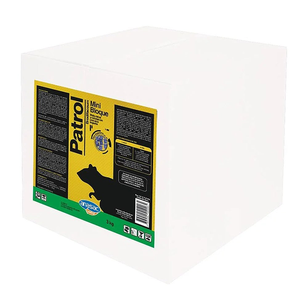 Raticida Patrol Mini Bloque Anasac 3 kg