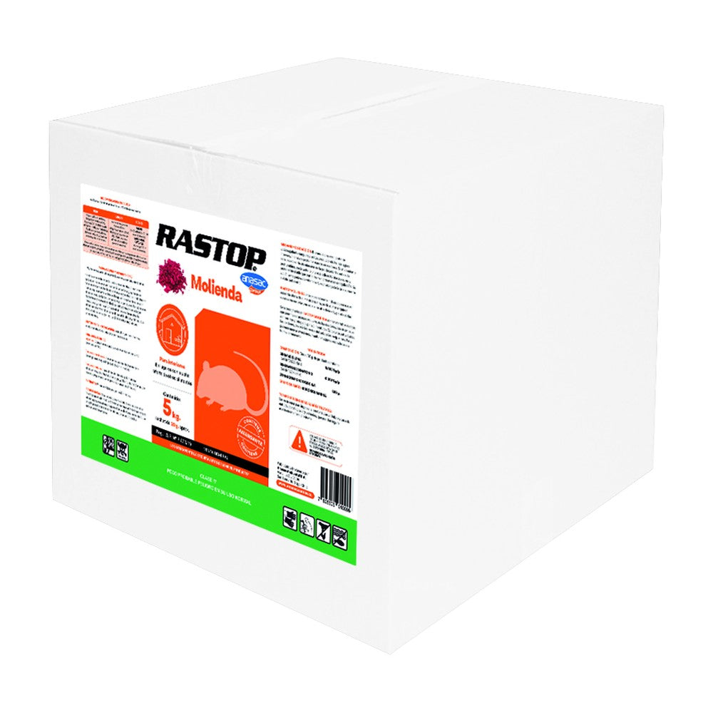 Raticida Rastop Molienda Toffee Anasac 5 kg (Sobres de 20 g)