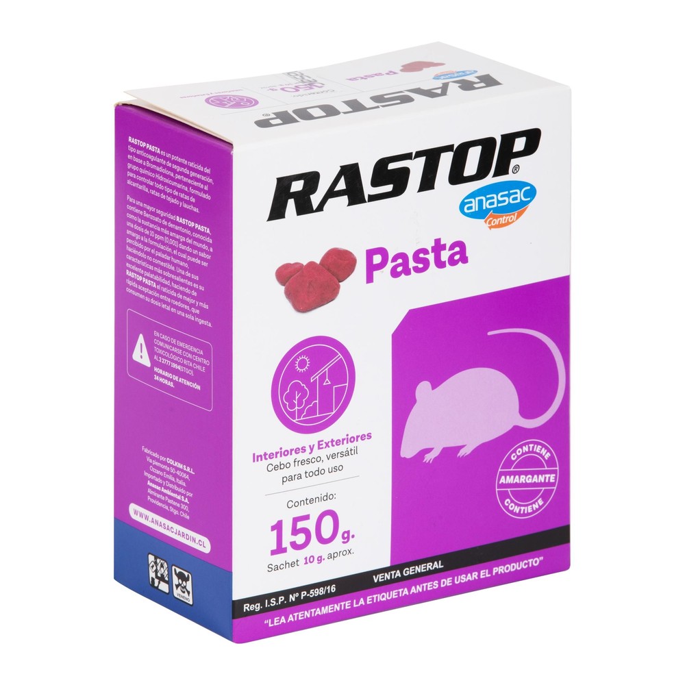 Raticida Rastop Pasta Anasac 150 g