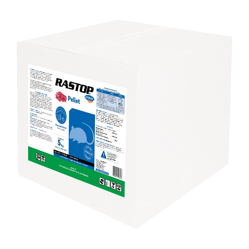 Raticida Rastop Pellet Anasac 5 kg (Sobres de 10 g)