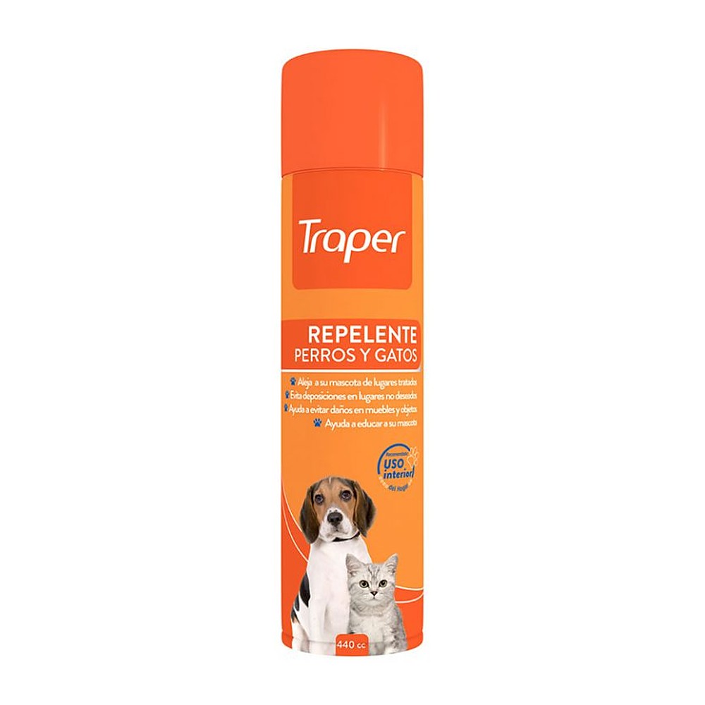 Repelente de Perros y Gatos en Aerosol Traper 440 cc