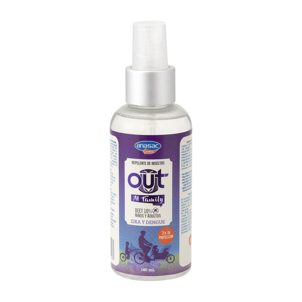 Repelente de Insectos All Family Out Anasac 140 ml