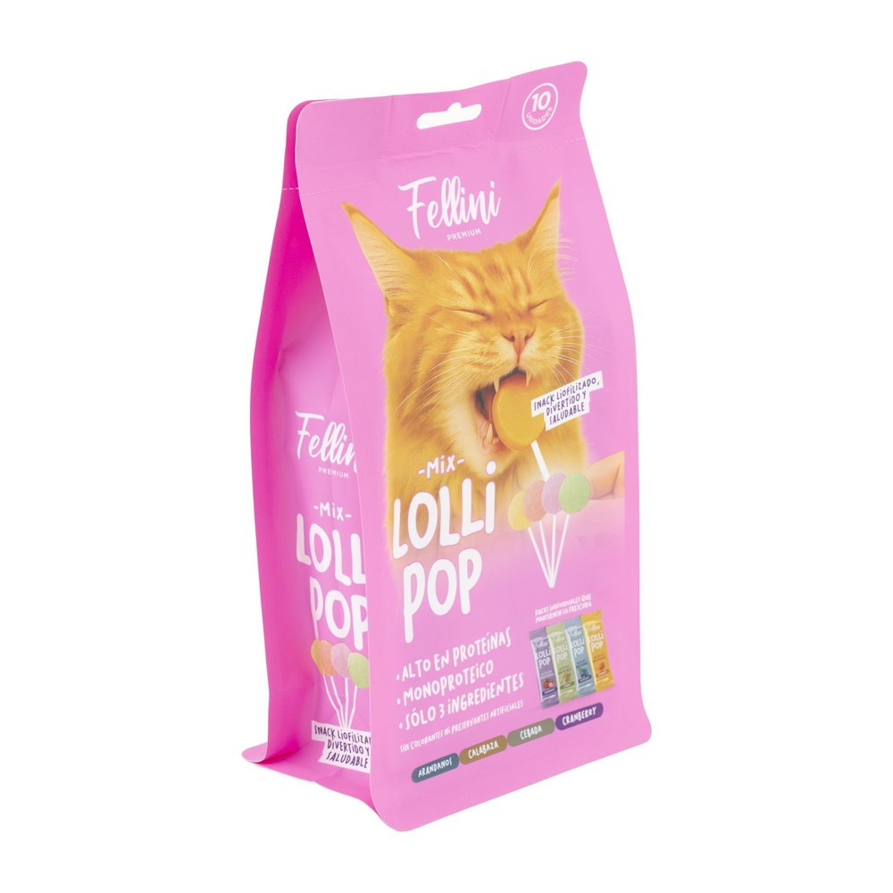 Snack para Gatos Lollipop Mix Fellini 10 Unidades