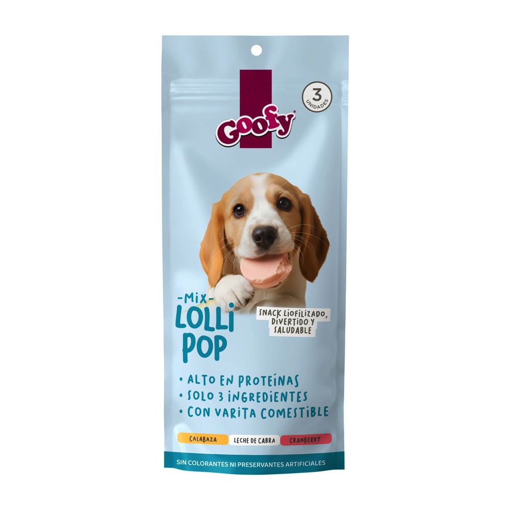 Snack para Perros Lollipop Mix Goofy 3 Unidades